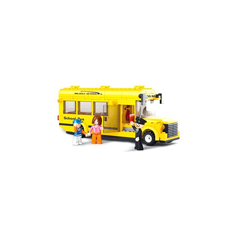 Sluban School Bus "Town" Building Kit (219-Piece), Medium