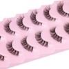JIMIRE JIMIRE Lashes Natural Look Clear Band Demi-Wispies Short False