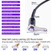 Gebildet 5A/12V Universal Latching Stainless Steel Blue LED Motorcycle Switch