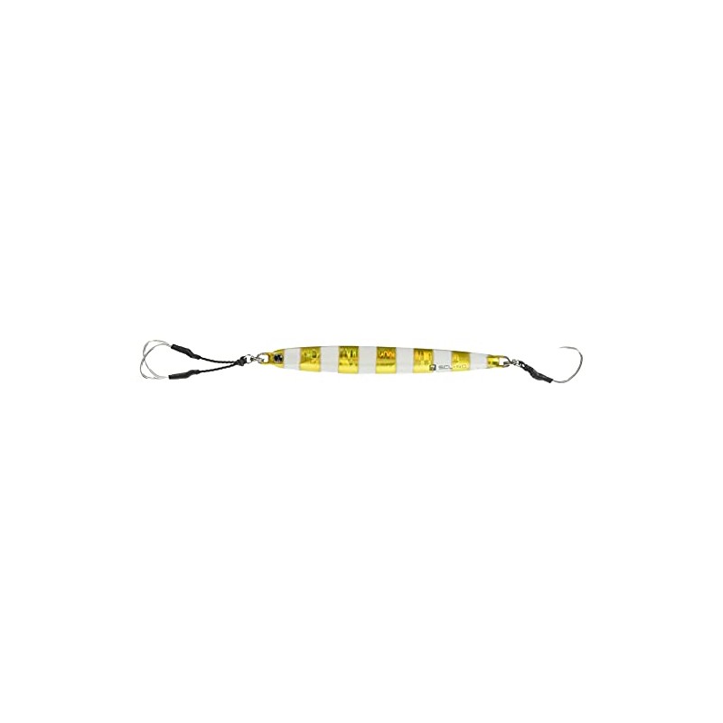 Palms Metal Jig Slow Brat Cast Long 115mm 40g Zebra