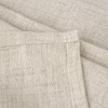 BGment Linen Curtains 36 Inch Length for Kitchen Cafe Window,