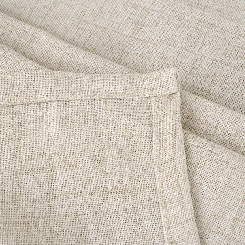 BGment Linen Curtains 36 Inch Length for Kitchen Cafe Window,