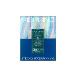 Fabriano - Watercolour Pad - Glued - 12 Sheets - 300 g/m²