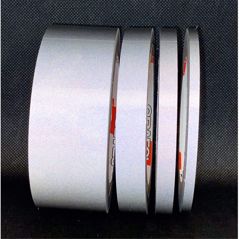 siviwonder Decorative Strips Black White Reflective Reflective Sticker 9 mm