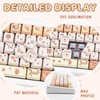 COOMICKEY PBT Keycaps 134 Keys Anime Animals Keycaps Dye-Sublimation Cute