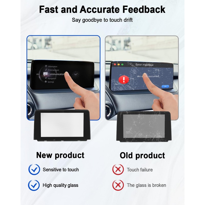 8" Touch Screen Glass Digitizer Navigation Fit for Mazda CX9