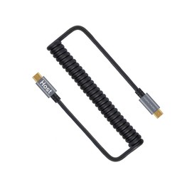 CableCreation Micro USB to Micro USB Coiled Cable 0.56ft to 4ft, Coiled Micro USB OTG Cable with Gold Plated Connector Aluminium Shell Works for Raspberry Pi Zero, Smart Phones, DJI Remote, Black