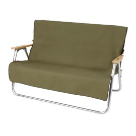 Captain Stag UP-2683 Fire Proof Bench Cover, Flame Retardant Fabric, Back Pocket, Olive