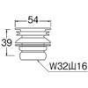 SANEI Round Bowl Drain Valve