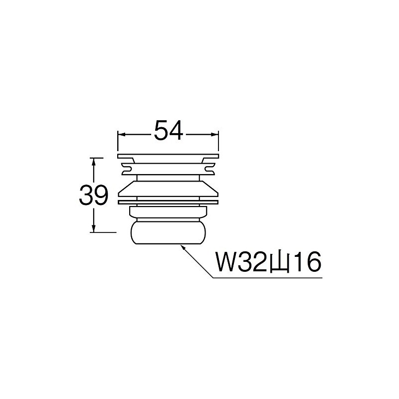 SANEI Round Bowl Drain Valve