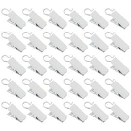 30 Pieces Curtain Clips,Curtain Clips with Hooks,curtain clips with hooks,Hanging clips,Suitable for Hanging Curtains,Fabrics or Other Decorative Materials(White)