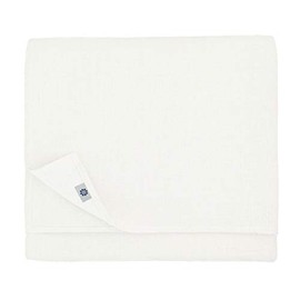 Linen & Cotton Pure White Tablecloth Amelia, 50% Linen, 50% Cotton - 147cm x 147cm (58.8''x 58.8'')