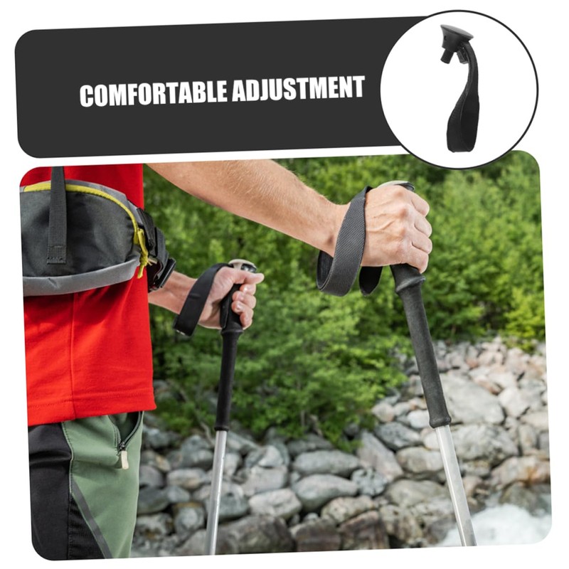 Kisangel 2pcs Adjustable Cane Wrist Strap with Antislip Grip for