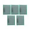 Elec4U 6x8 5-Piece Set Double-Sided Tin-Plated Universal Prototyping Board, Solderable