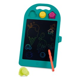 B. Toys – LCD Drawing Tablet & Pen – One – Click Erase & Double – Tip Stylus – Endless Drawing & Coloring – Fun Stamps & Color – Changing Surface – 3+ Years– Rainbow Doodler