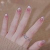 Nail Tips, Handmade Nail Tips, Short, Catza, Set of 24,