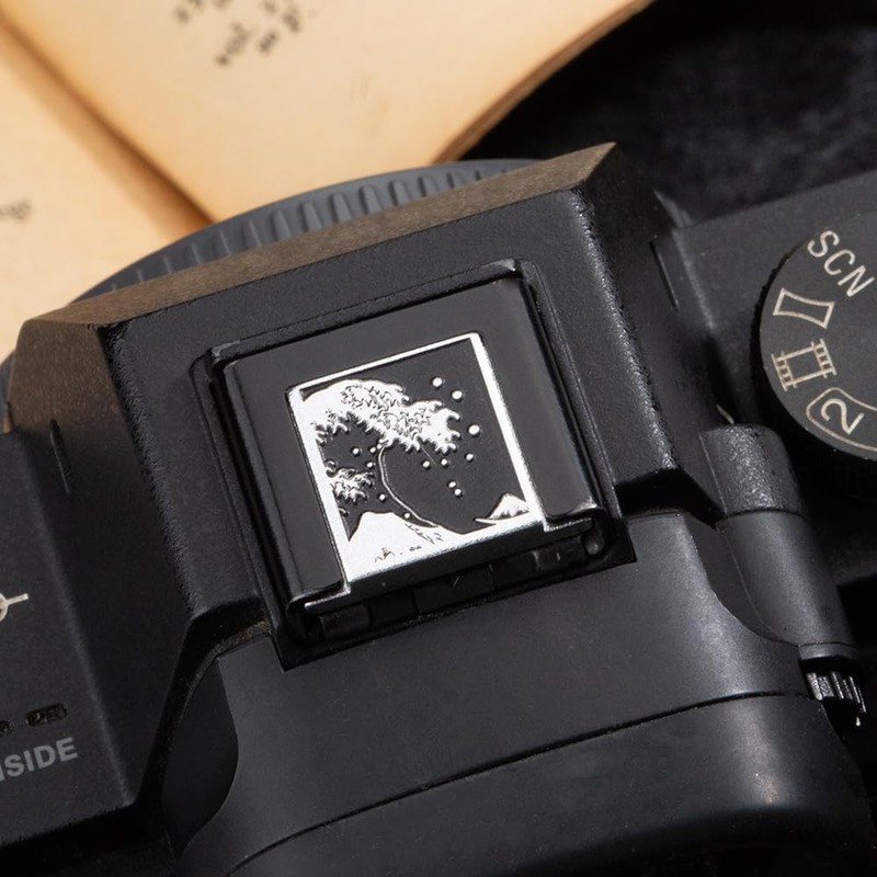 Kanagawa Wave Camera Hot Shoe Protective Cover Shutter Button for