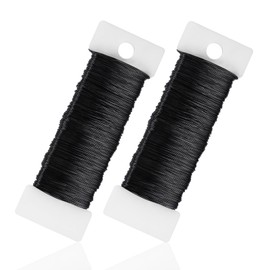 0.35 mm x 100 m Craft Wire, Black, Wire for Crafts, Jewellery Wire, Binding Wire, Flower Wire, Modelling Wire, Craft Wires for Jewellery Making, Crafts