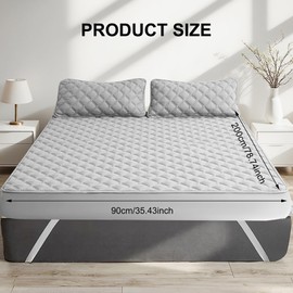 Mattress Protector 90 x 200 cm, Waterproof Fitted Sheet, All-Round Cover, Breathable Protection Throw, Waterproof Mattress Topper for Single Beds