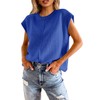 Saodimallsu - playera de verano para mujer, cuello redondo, ajuste