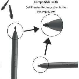 Active Pen Nibs Replacement Compatible with Dell Active Pen (PN7522W) Nibs Tips Refill for Dell Stylus PN7552W