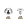 sourcing map 20 Sets 10 x 6 mm Round Rivets