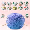 10 Pcs Tropical Hexagon Print Knitting Needle Holders Silicone Knitting