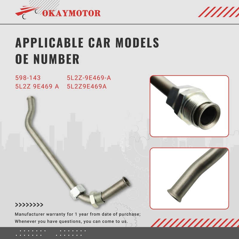 OKAY MOTOR 598-143 EGR Tube Pipe for 2004-2010 Ford Explorer