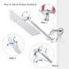 Heavy Duty Adjustable Shower Arm, 11" 100%Brass Extension with Gear