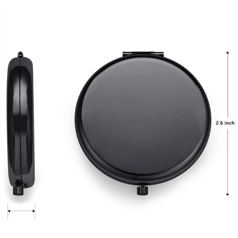 mpowtech Pocket Mirror for Men and Women,Magnifying Compact Mirror for