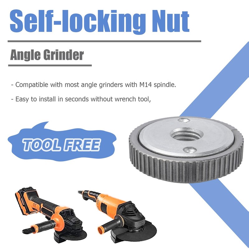 Mesee Quick Release Nut for Angle Grinder, M14 Angle Grinder