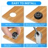 PATIKIL 5/8 Inch Black Cabinet Locks with Black Keys, 3