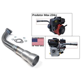 AR 3 Stage Exhaust for Predator 6.6 HP 224cc Max Performance, Go Kart & mini bikes