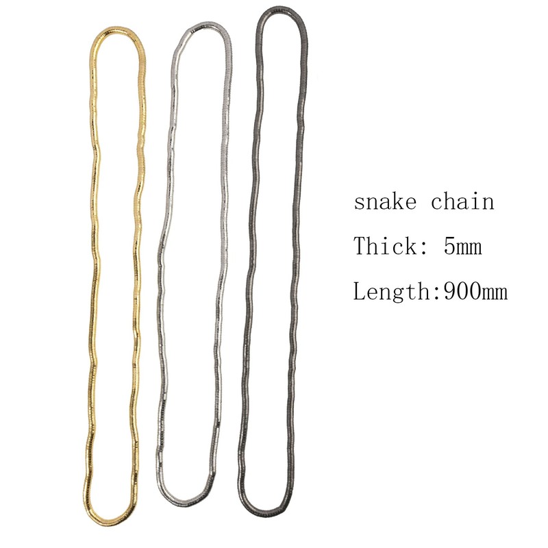 Bendable Snake Necklace for Women Flexible Multi-purpose Infinite Loop Choker