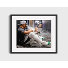 Framed Jalen Hurts Philly Legend - Philadelphia Football - Super Cigar Autograph Print (Black, 16x20)