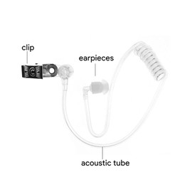 Degpum Secret Spy Earpiece Headphones, Spy Earpiece, Secret Service Earpiece, FBI CIA Secret Service Security Guard Ear Piece Costume Accessory for Kids, Intercom Headset Air Duct Accessories