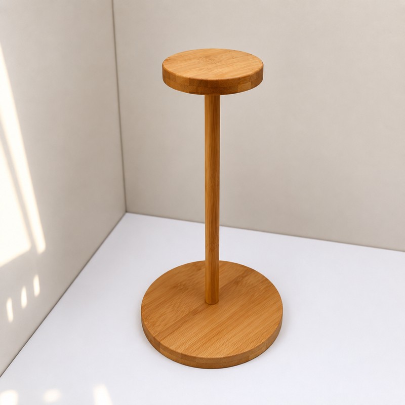 Wood Hat Display Stand for Storage – Rustic Multi-Use Holder