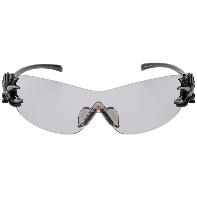 Enix DK-2-1 Dinosaur Sunglasses, Black, Triceratops, Kids, Ultra Lightweight