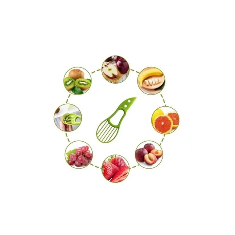 Cortardor de aguacate y frutas 3 en 1 | Avocado