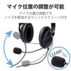 エレコム ヘッドセット マイク 4極 両耳 オーバーヘッド 耐久コード 40mmドライバ 1.8m HS-HP23TBK