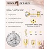 FIOROYAL 7Pairs Gold Hoop Earrings for Women 14K Gold Plated