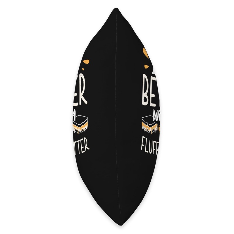 Life Is Better Cool Fluffernutter Sandwich Fluffernutter Fan Throw Pillow