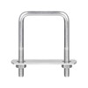 sourcing map Square U-Bolts, 3 Sets 44mm(1.73") Inner Width 65mm