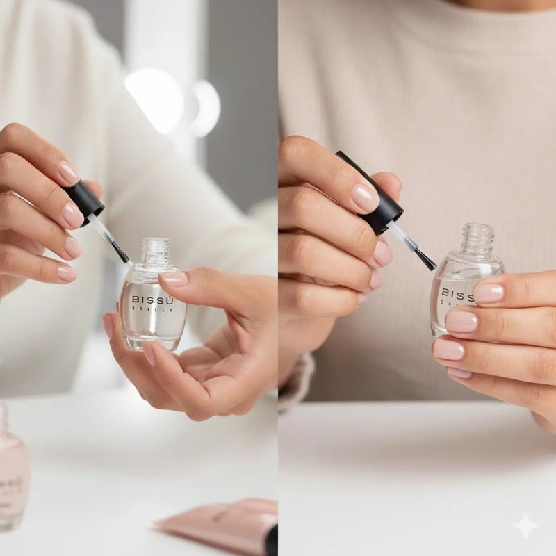Esmalte de Uñas Bissú con Brillo Transparente de 15 mL