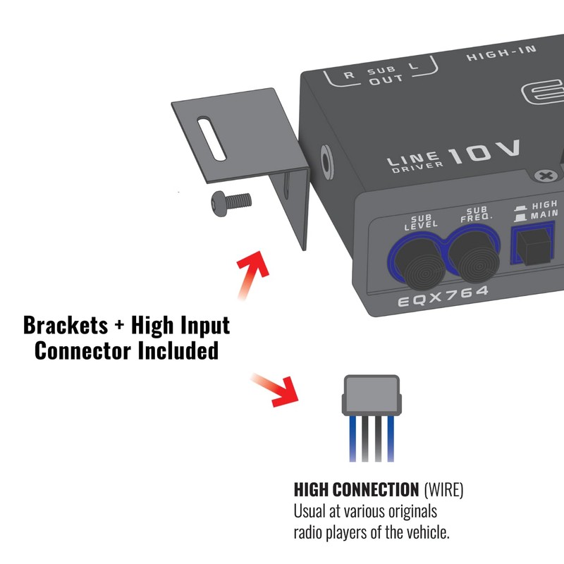 Stetsom EQX764-7 Band Equalizer, Pre-Amp Car Audio Graphic Equalizer with