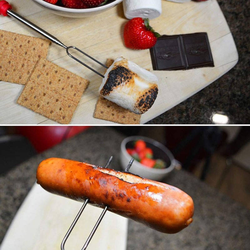 Roasting Sticks Marshmallow Roasting Sticks 32 Inch Stainless Steel Extendable