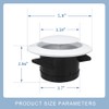 4 Inch Adjustable Air Vent Cover, ABS Round Ceiling Vent