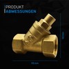 kör4u 1 1/4" Brass Angle Seat Check Valve PN10 Female