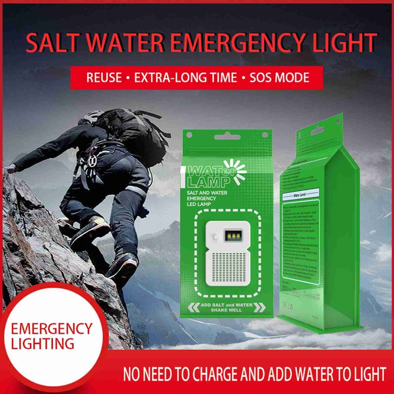 Salt Water Lamp Portable Versatile Lighting Mode Long Lasting Brightness