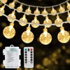 RJEDL RJEDL Lichterkette Au?en Batteriebetrieben, 12M 100LED Kugel Lichterkette mit